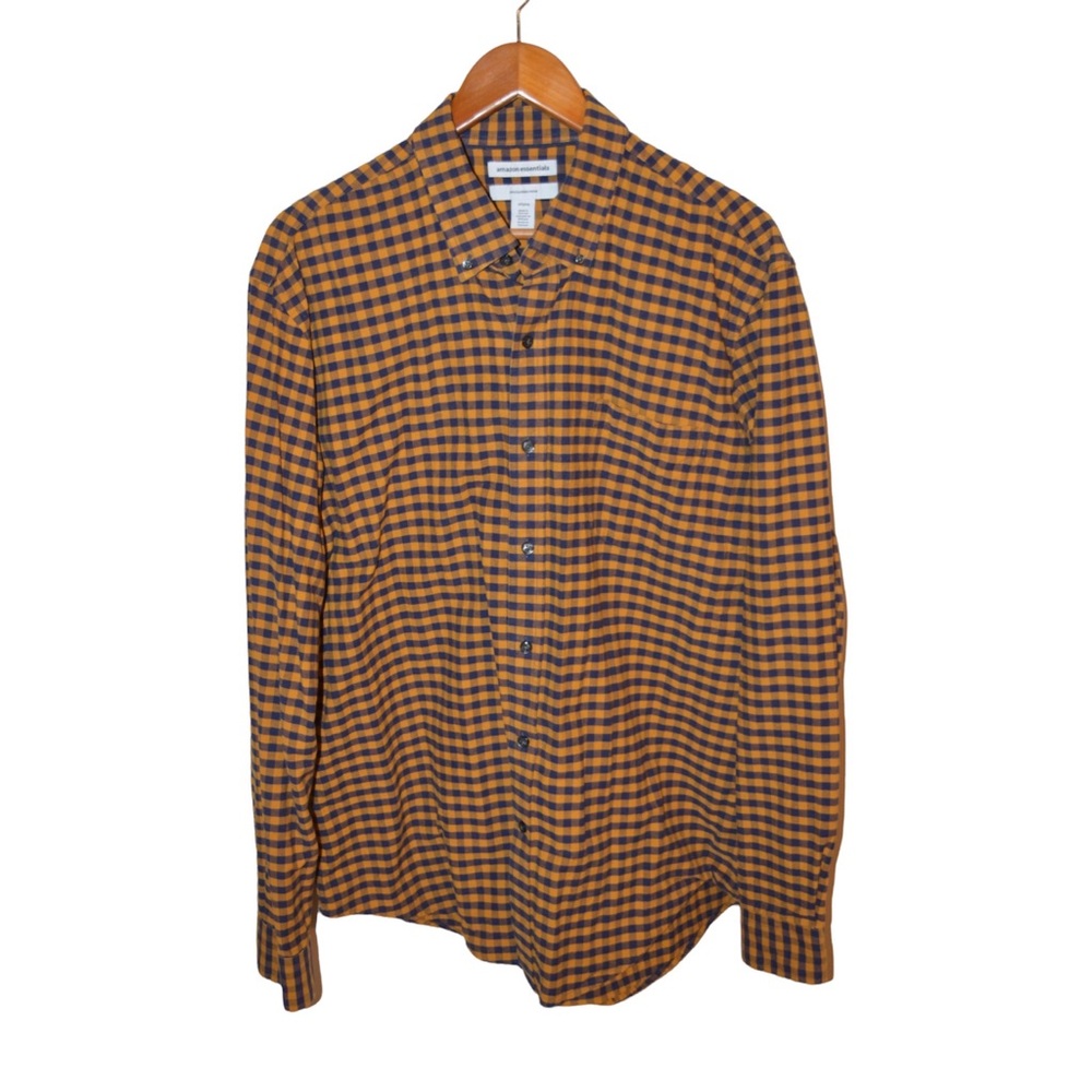 Gingham Button-Up Shirt